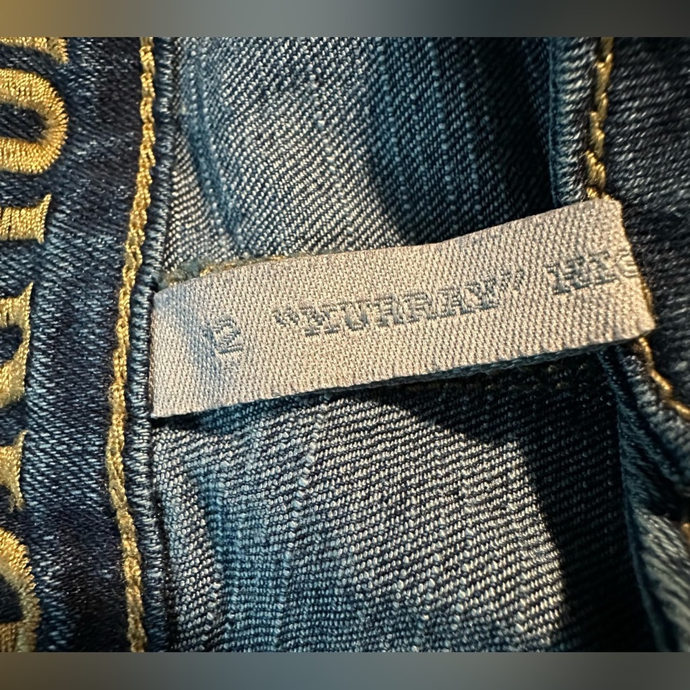 Hydraulic Dark Blue Distressed Capri Jeans - Picture 6 of 6